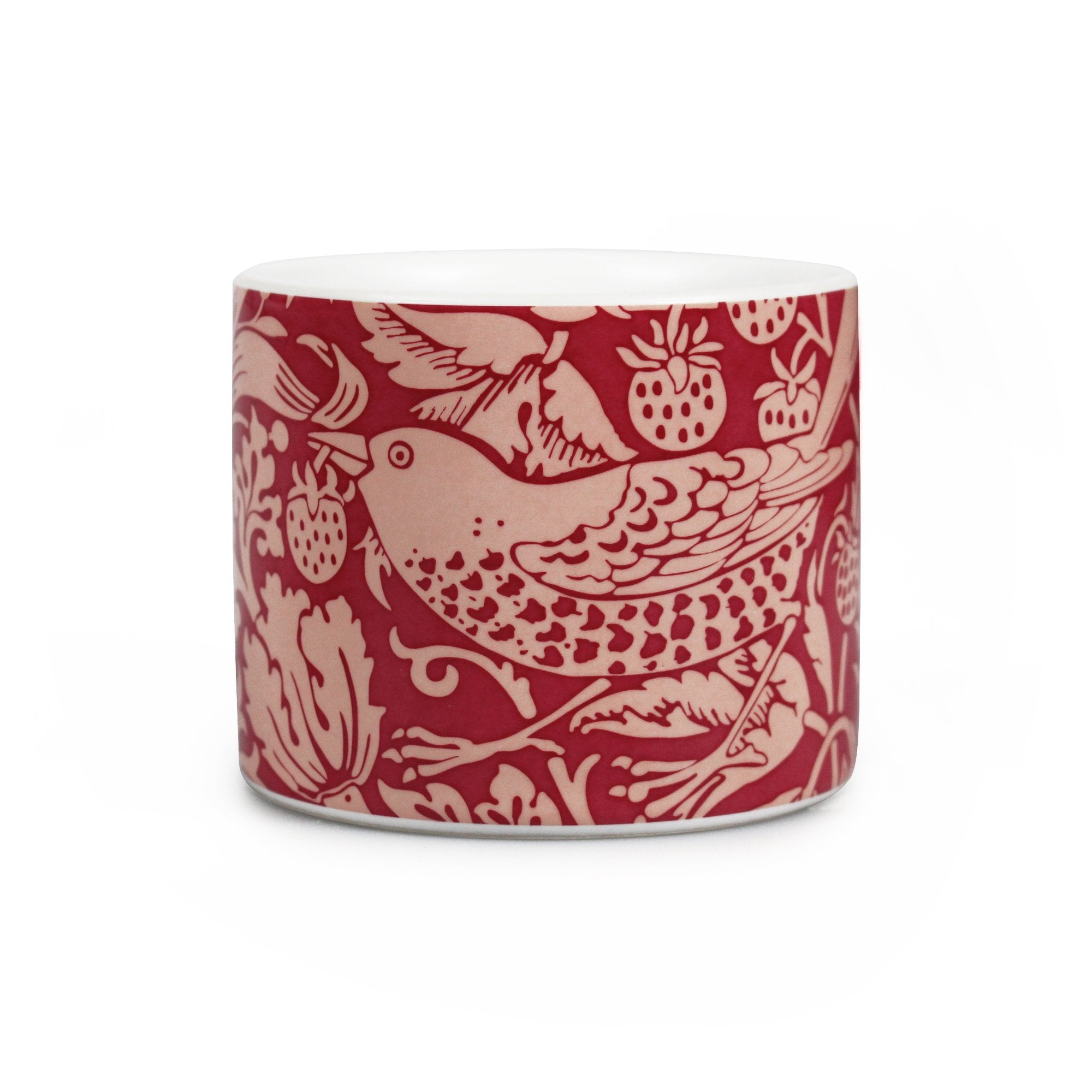 Ceramic Pot (6cm) - ACS William Morris (Raspberry)