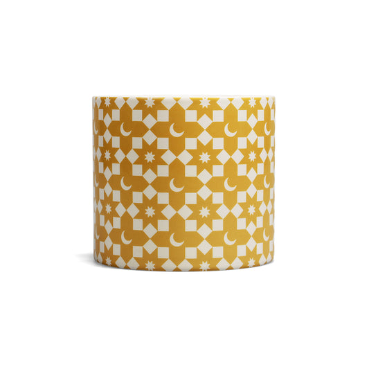 Shruti Designs Tiles Yellow Plant Pot