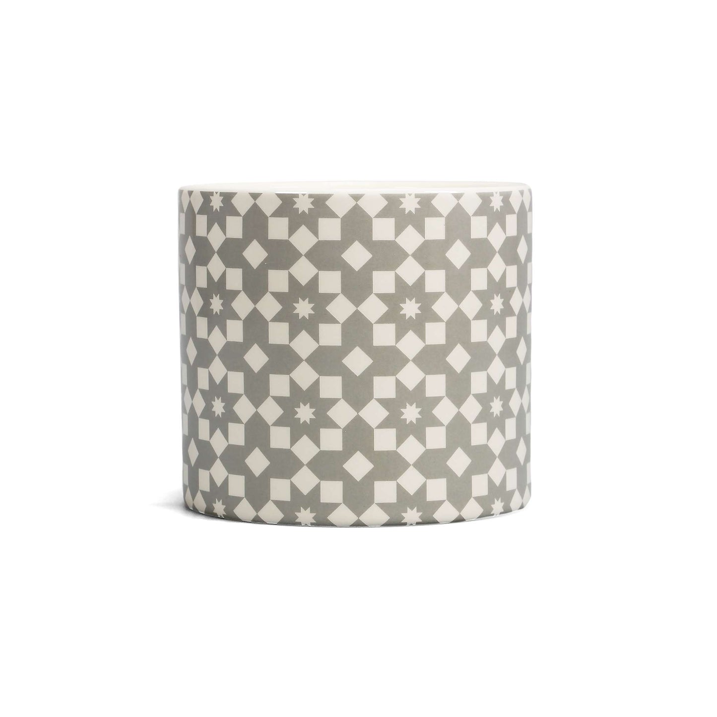Shruti Designs Tiles Grey Plant Pot
