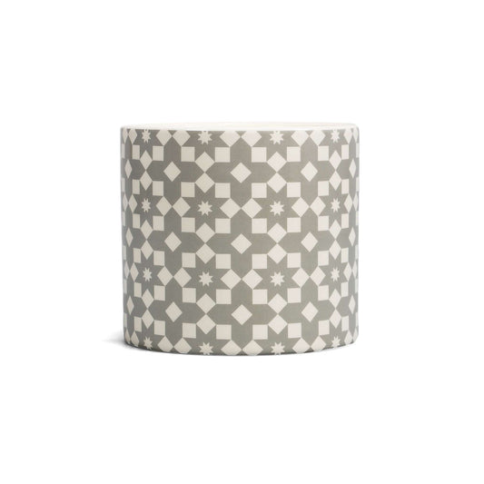 Shruti Designs Tiles Grey Plant Pot