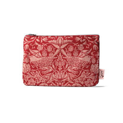 Purse Coin Cotton (9cm x 13cm) - ACS William Morris (Raspb.)