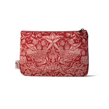 Purse Coin Cotton (9cm x 13cm) - ACS William Morris (Raspb.)