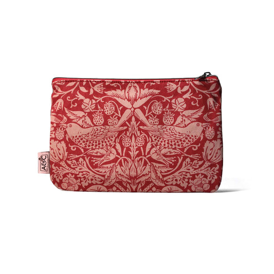 Purse Coin Cotton (9cm x 13cm) - ACS William Morris (Raspb.)