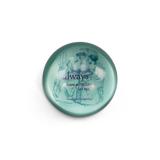 Jane Austen Sense & Sensibility 70mm Paperweight with Box from Pulteney Press