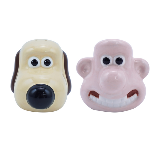 Wallace & Gromit Ceramic Salt & Pepper Shakers