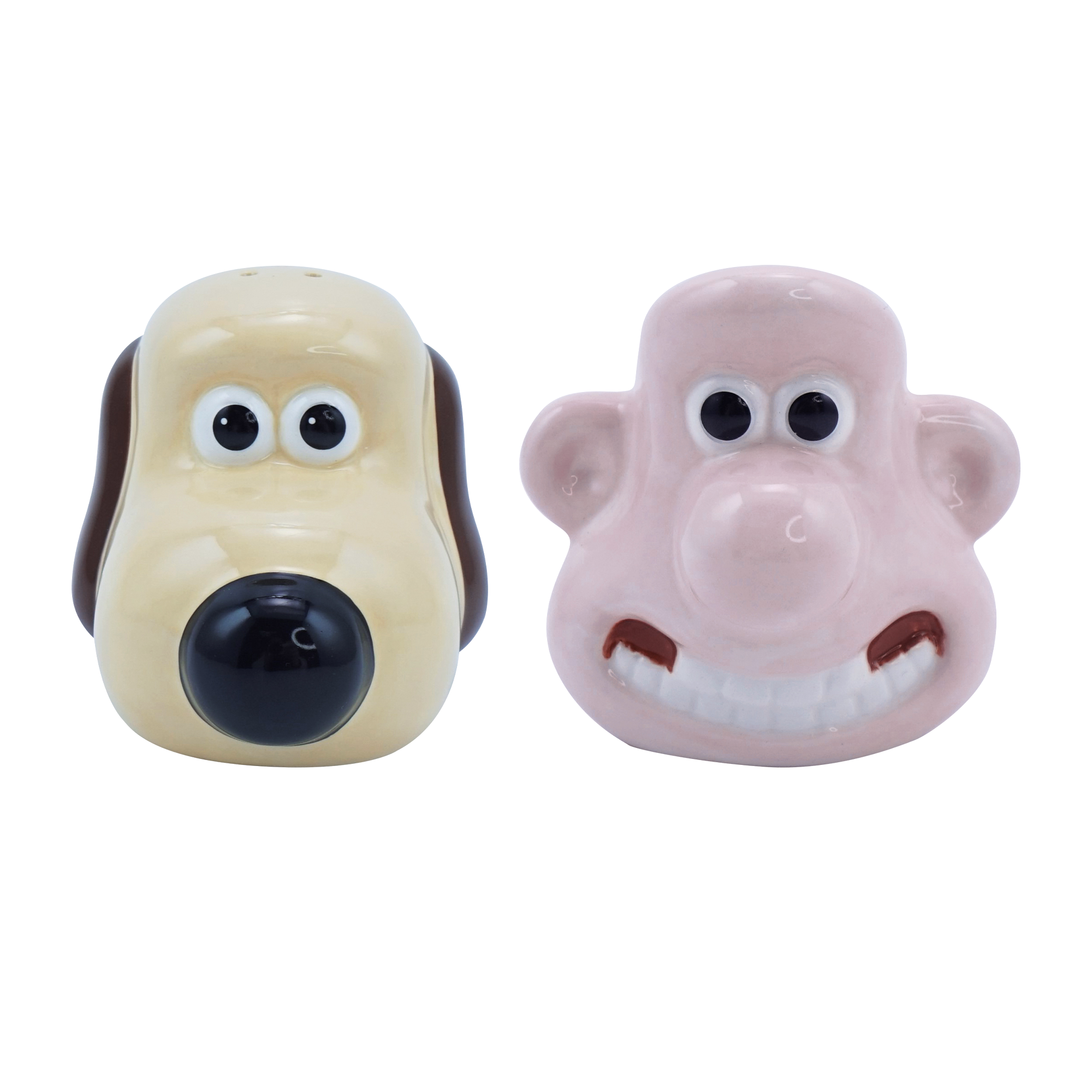 Salt & Pepper Shakers Ceramic Boxed - Wallace & Gromit
