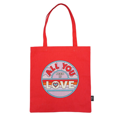The Beatles All You Need Is Love Recycled Cotton Shopper Bag