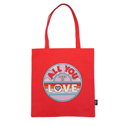 The Beatles All You Need Is Love Recycled Cotton Shopper Bag