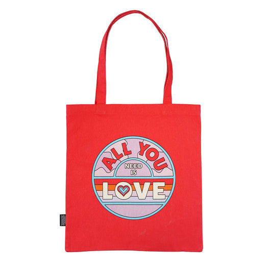 The Beatles All You Need Is Love Recycled Cotton Shopper Bag