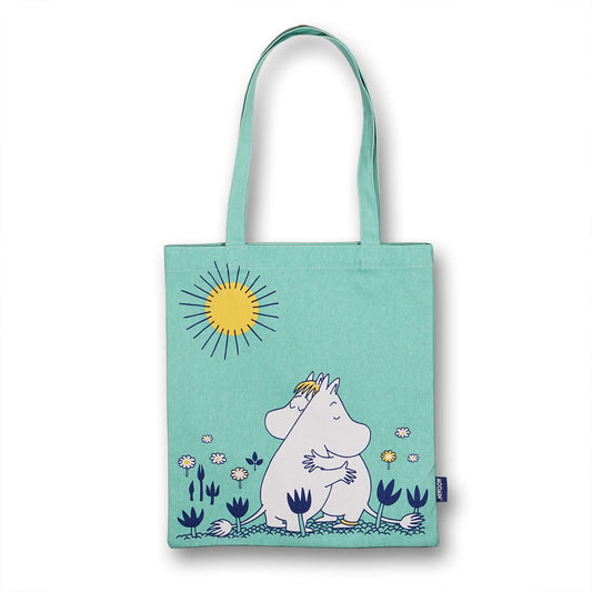 Moomin Hug teal Recycled Cotton Shopper