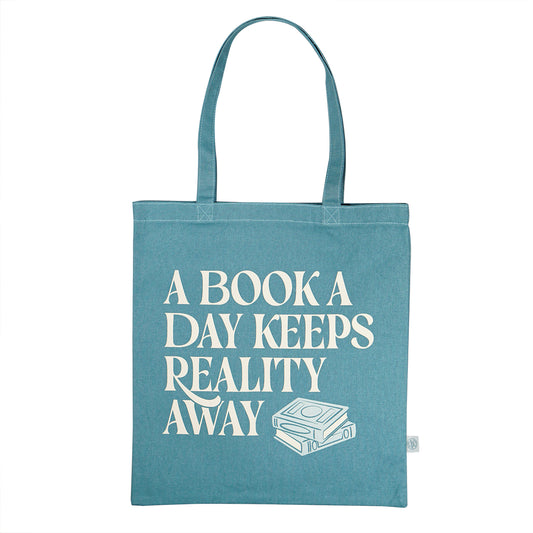 Shopper Recycled Cotton - A Book A Day Keeps Reality Away