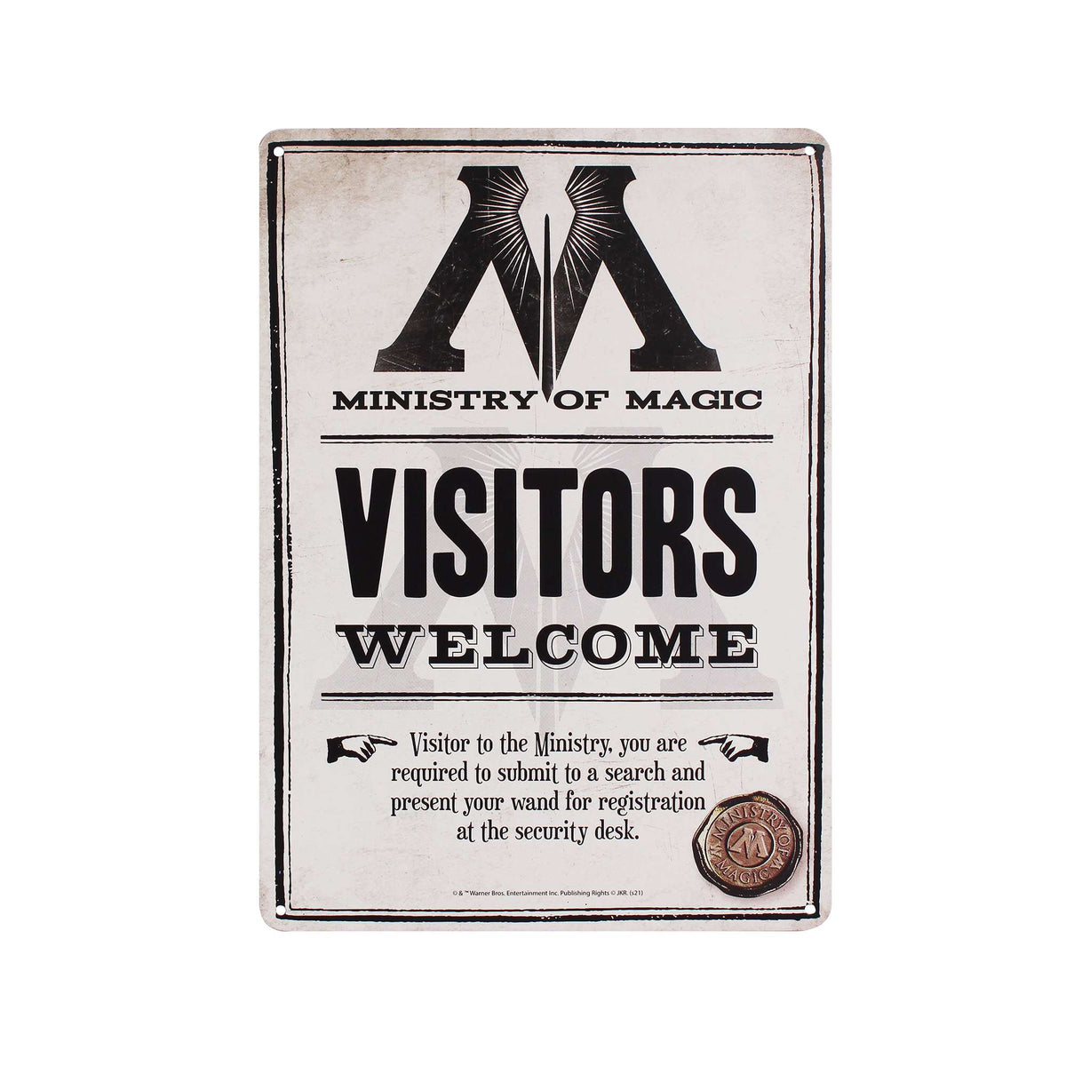 Harry Potter Ministry of Magic A5 Tin Sign