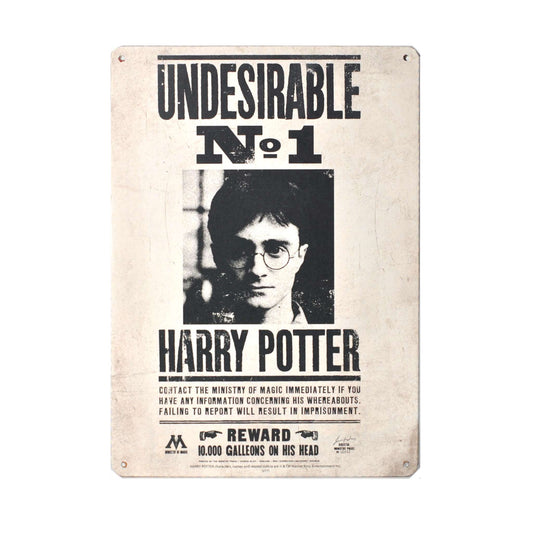 Harry Potter Undesirable No. 1 Tin Sign