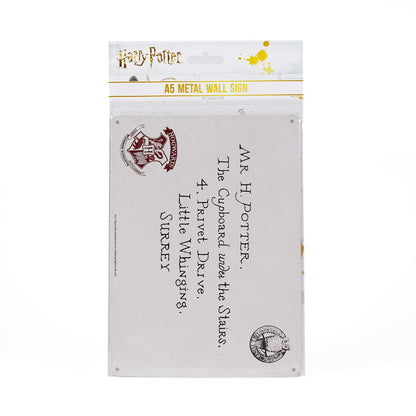 Harry Potter Letters A5 Tin Sign