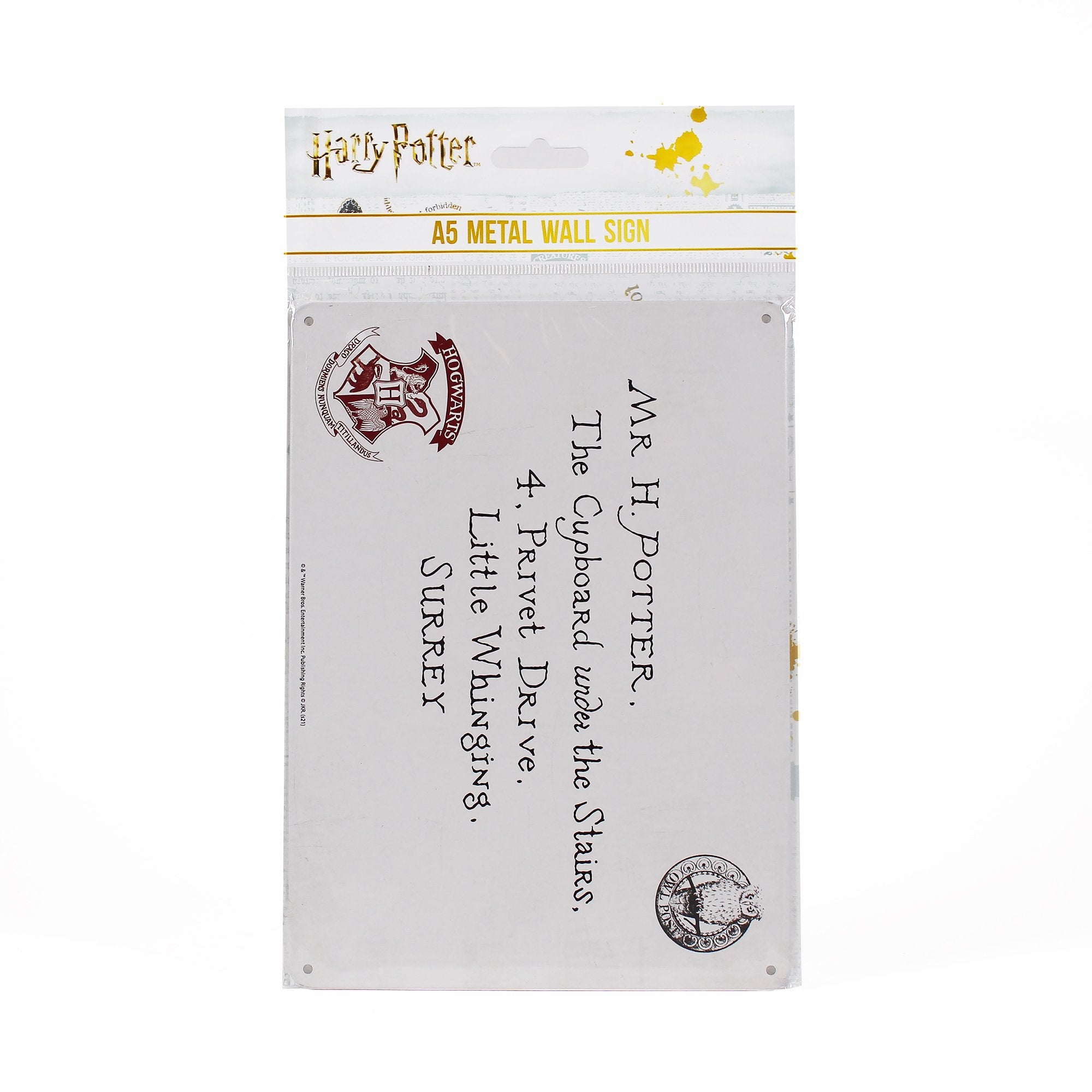 Tin Sign A5 - Harry Potter (Letters)