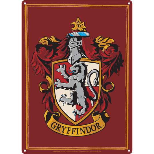 Harry Potter Tin Sign - Gryffindor Crest