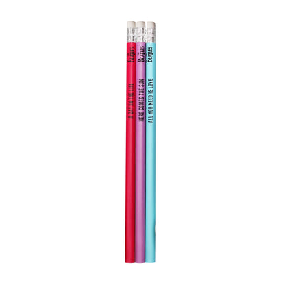 The Beatles Logo Set of 3 Pencils