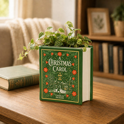 Book Pot Ceramic Small (10cm) - A Christmas Carol