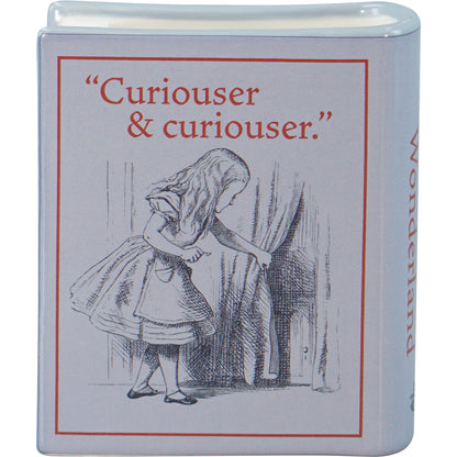 Book Pot Ceramic Small (10cm) - Alice's Adventures Wonderld