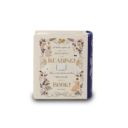 Book Pot Ceramic Small (10cm) - Jane Austen (Pride & Prejud)