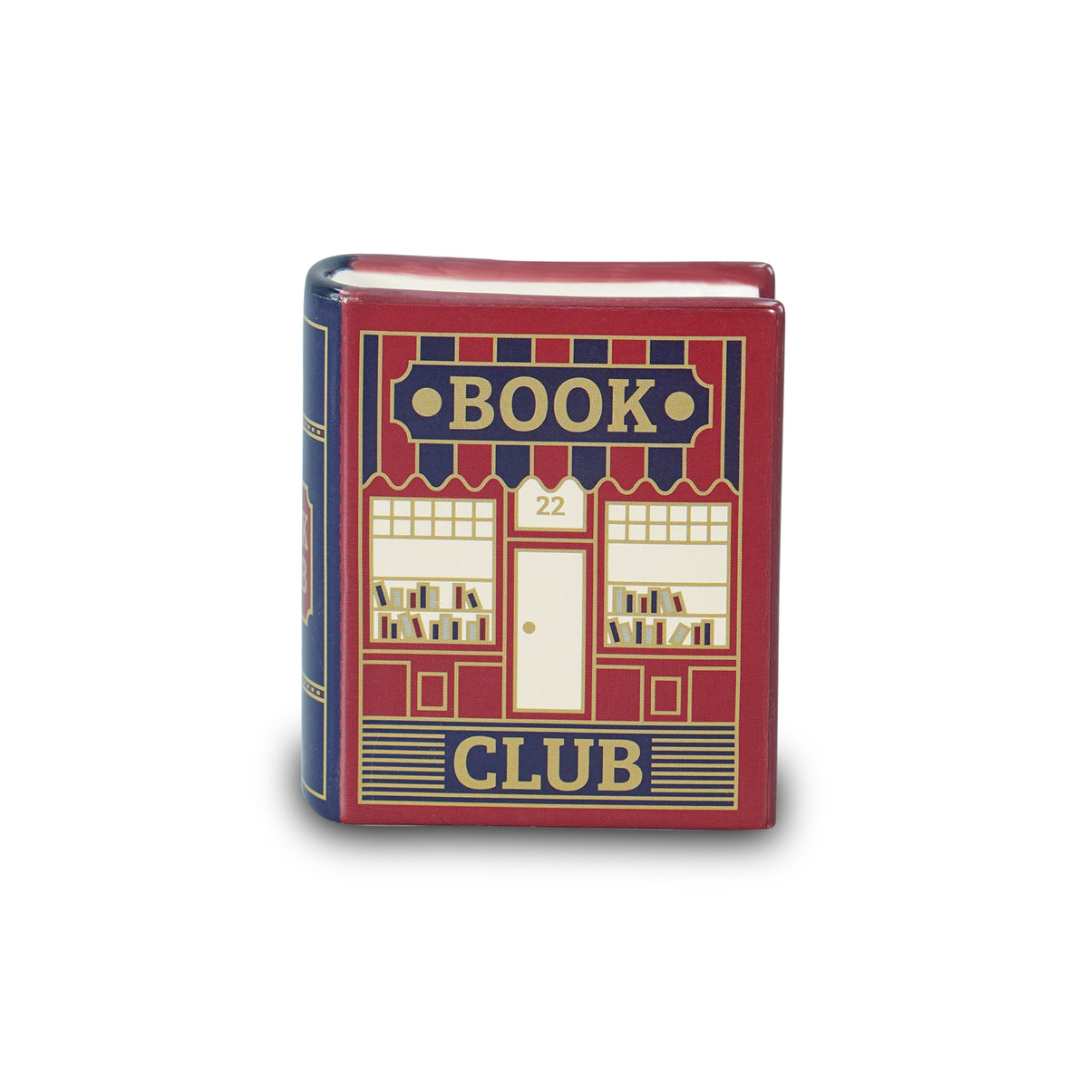 Book Pot Ceramic Small (10cm) - Pulteney Press (Book Club)