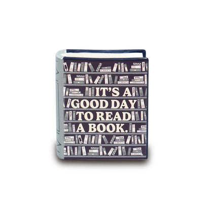 Book Pot Ceramic Small (10cm) - Pulteney Press (Good Day)