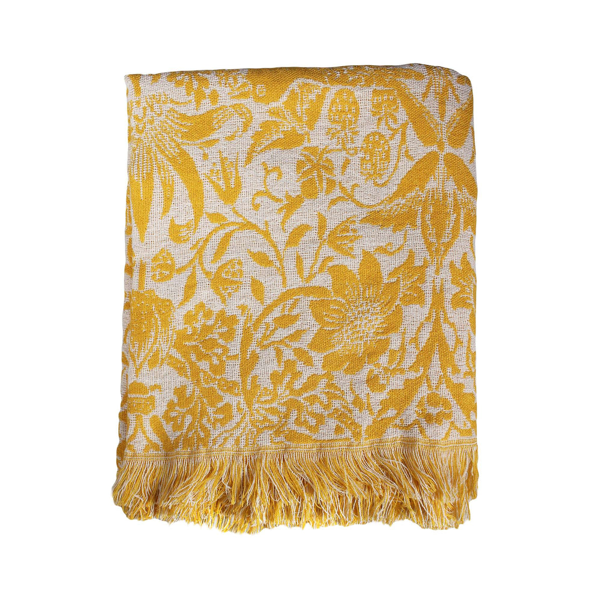 William Morris Strawberry Theif 125x150cm Blanket Quince