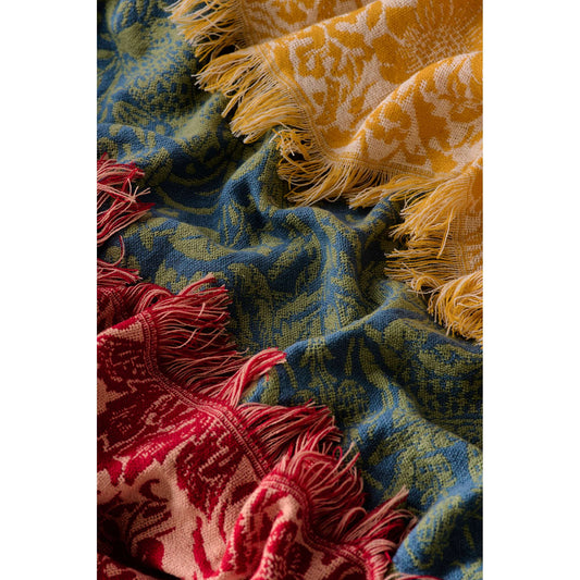 William Morris Strawberry Theif 125x150cm Blanket Quince