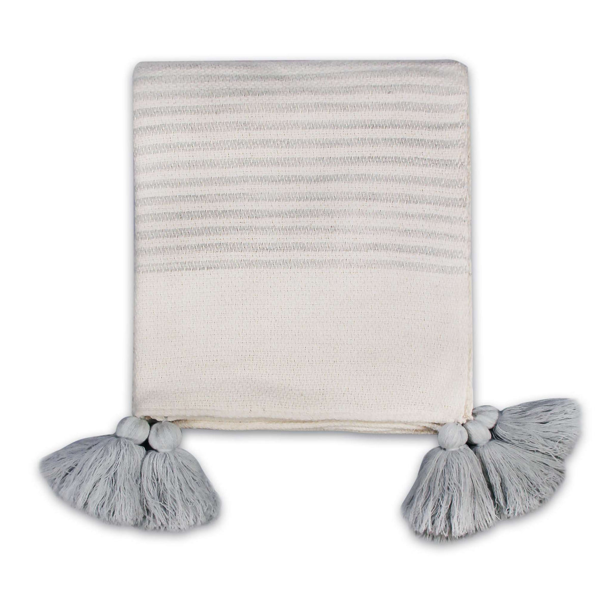 Shruti Designs Grey Stripe Throw