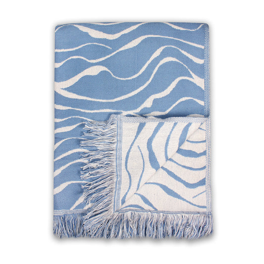 Blanket (125x150cm) - Coastal (Blue Waves)