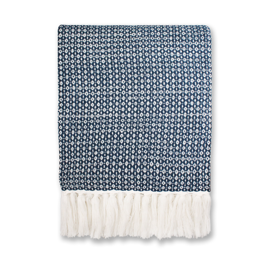 "Throw (49""x59"") - Ayla (Rich Navy)"