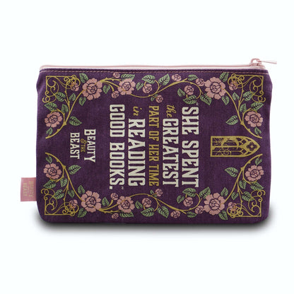 Beauty and the Beast Recycled Cotton Pouch