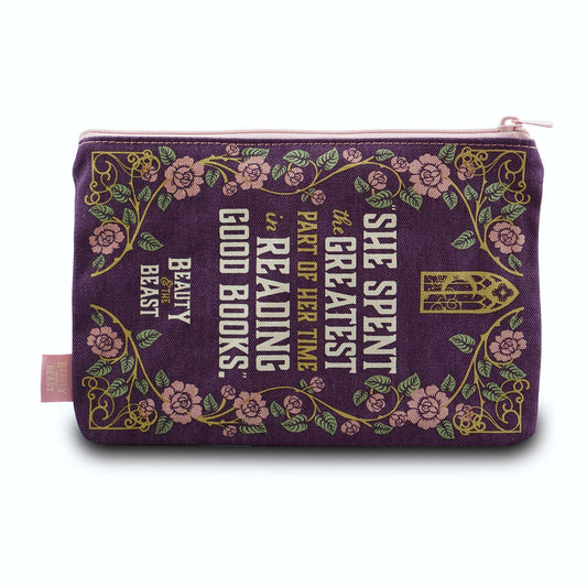 Beauty and the Beast Recycled Cotton Pouch