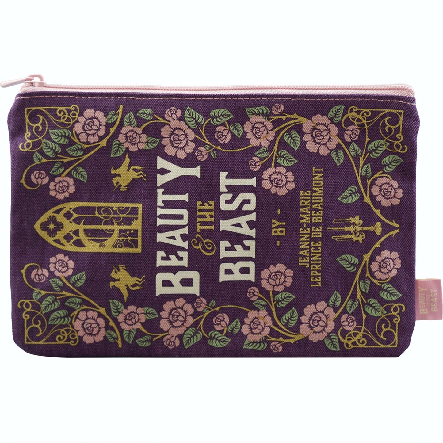 Beauty and the Beast Recycled Cotton Pouch