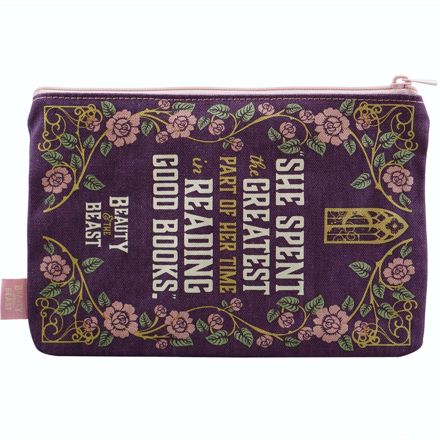 Beauty and the Beast Recycled Cotton Pouch