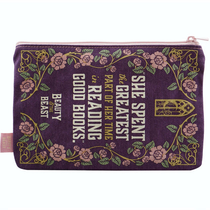 Beauty and the Beast Recycled Cotton Pouch