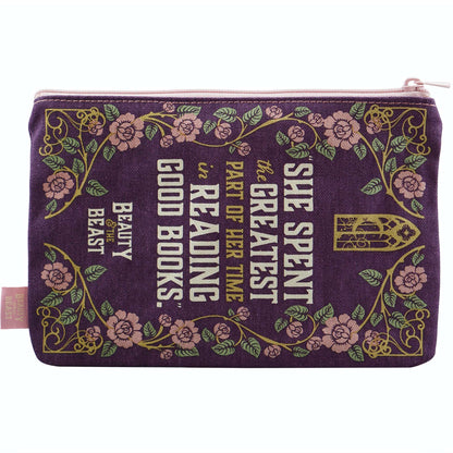 Beauty and the Beast Recycled Cotton Pouch