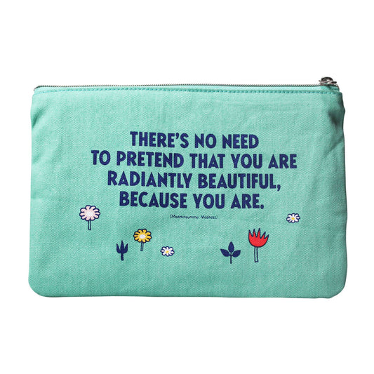 "Pouch Recycled Cotton (6.4"" x 9.4"") - Moomin (Hug)"