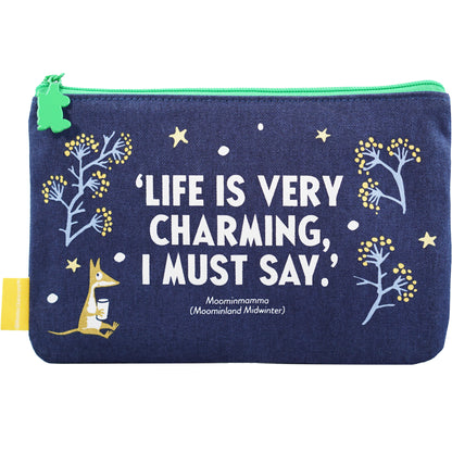 Pouch Cotton (16cm x 24cm) - Moomin (First Snow)