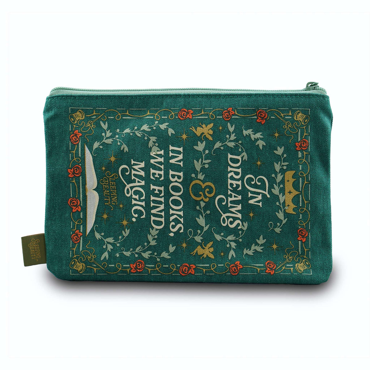 Sleeping Beauty Recycled Cotton Zipped Pouch