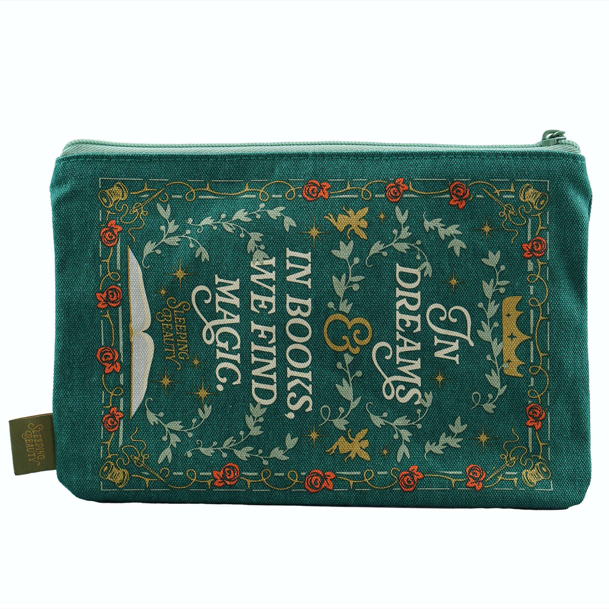 Sleeping Beauty Recycled Cotton Zipped Pouch
