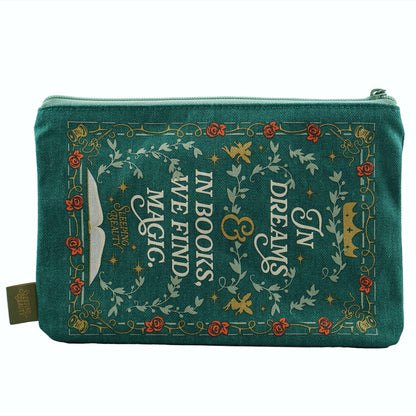 Sleeping Beauty Recycled Cotton Zipped Pouch
