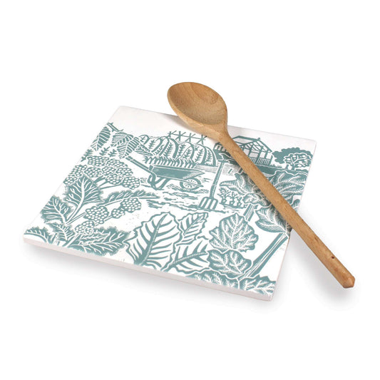 "Trivet (7.8""x7.8"") - Kate Heiss (Powder Blue)"