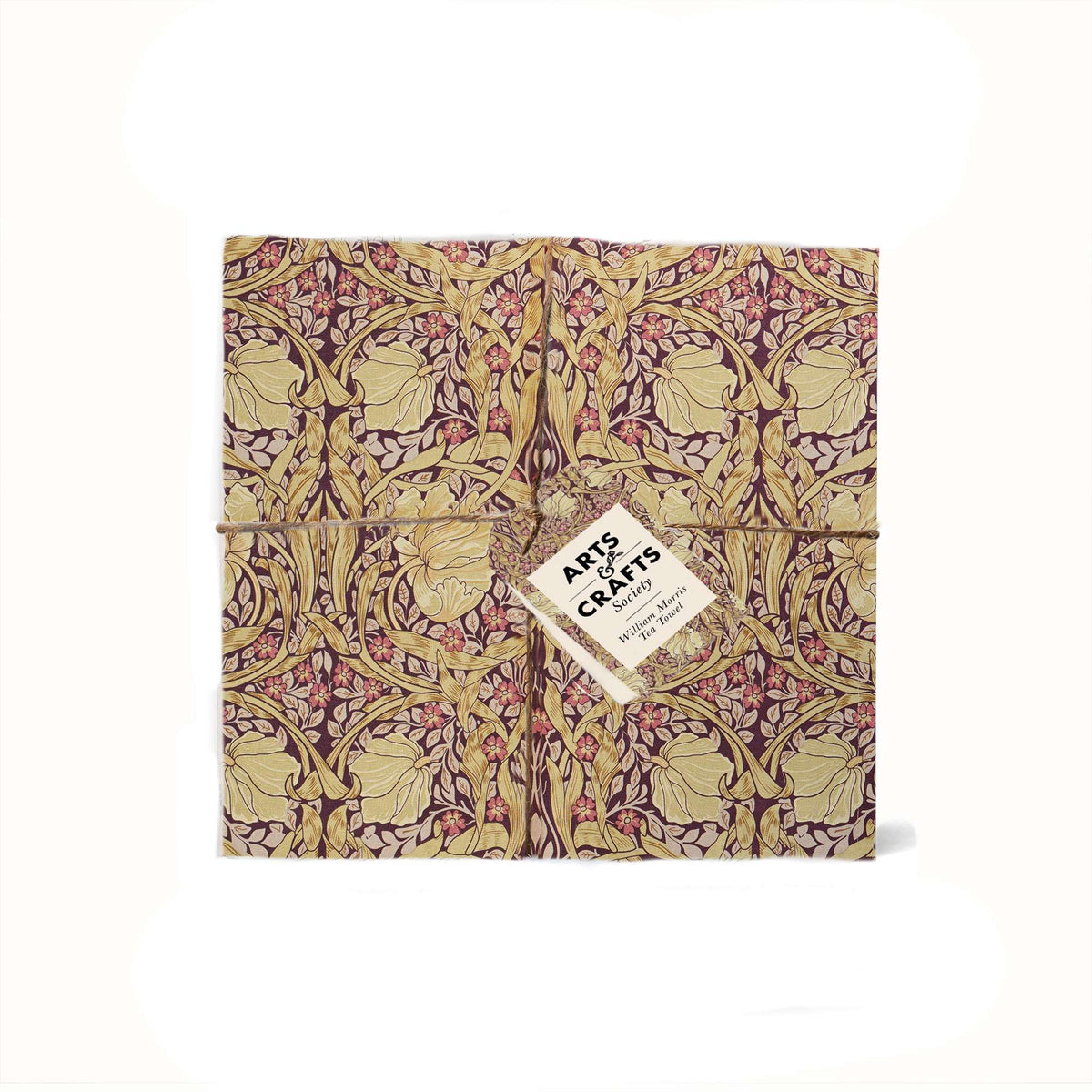 Tea Towel Recycled Cotton - ACS William Morris (Pimpernel)