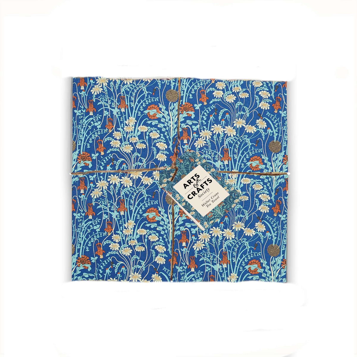 Tea Towel Recycled Cotton - ACS W. Crane (Meadow Flowers)