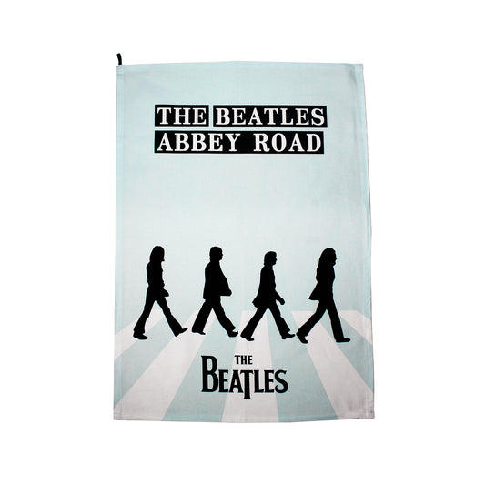 The Beatles Abbey Road Silhouette Recycled Cotton Tea Towel