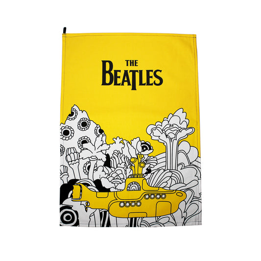 The Beatles Yellow Submarine Recycled Cotton Tea Towel