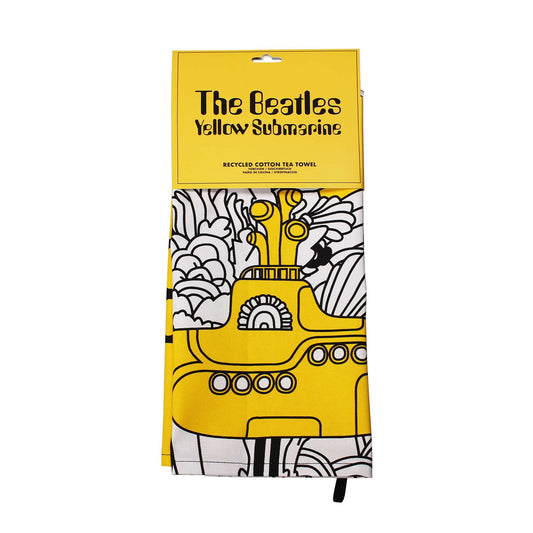 The Beatles Yellow Submarine Recycled Cotton Tea Towel