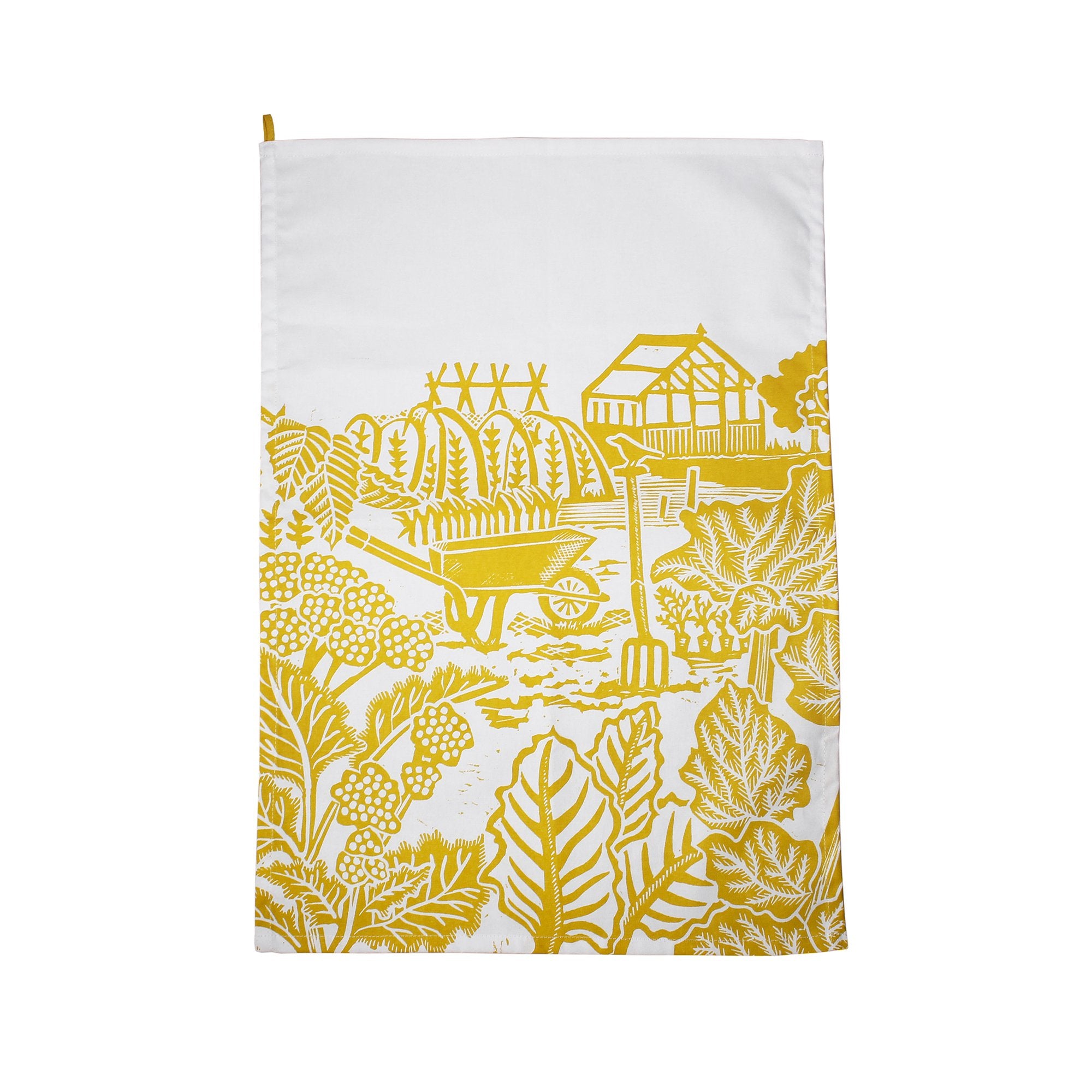 Tea Towel Recycled Cotton - Kate Heiss (Mustard)