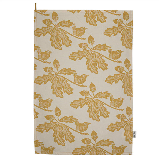 Tea Towel Recycled Cotton - Kate Heiss (Woodland Ochre)